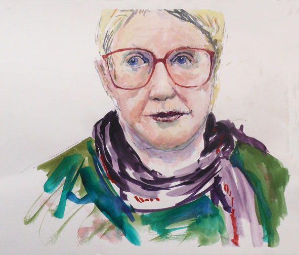 Mary Cowger in watercolor