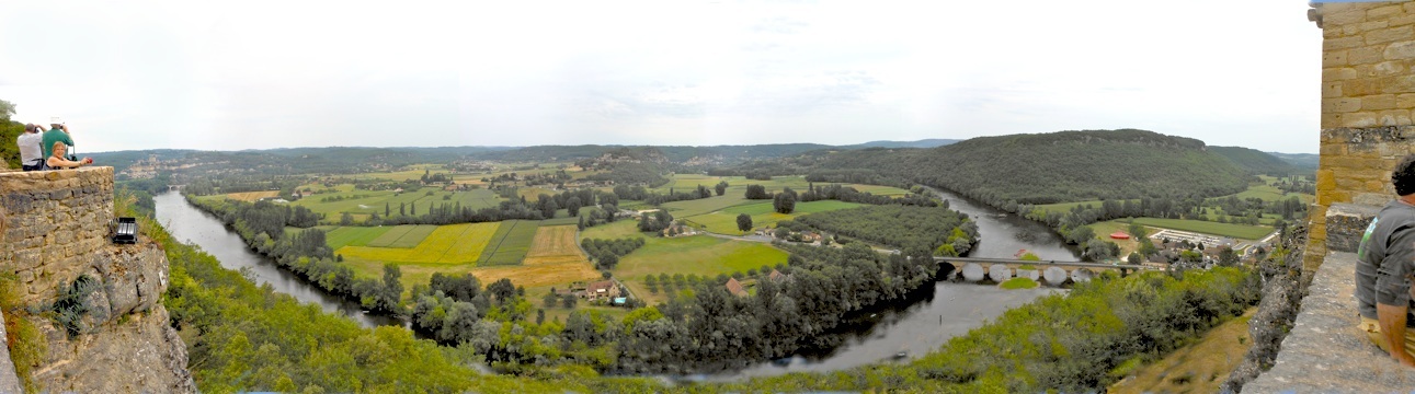 Dordogne River panorama